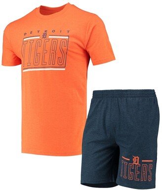 Men's Concepts Sport Navy, Orange Detroit Tigers Meter T-shirt and Shorts Sleep Set - Navy, Orange