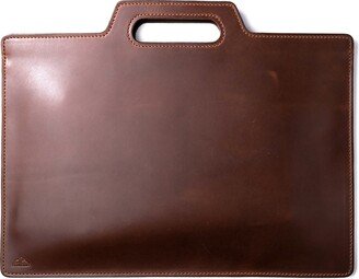 Roarcraft Flat Design Leather Portfolio - Brown