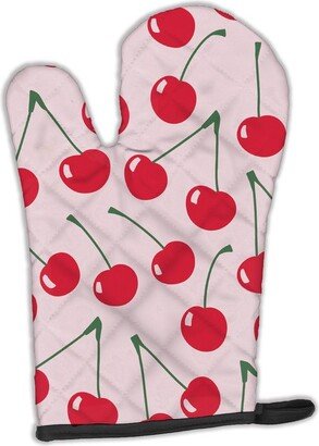 Cherries on Pink Oven Mitt