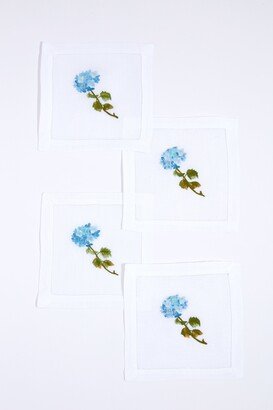 Tuckernuck Home Hydrangea Cocktail Napkins Set of 4