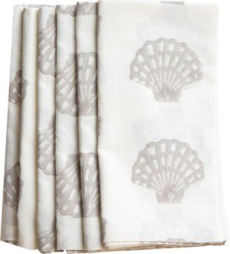 Mandalay Designs Fan Shell Napkin Set Sand