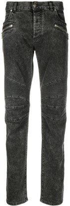 Ribbed Tapered Jeans