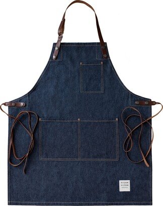 Risdon & Risdon Denim & Leather Street Apron - Indigo Denim