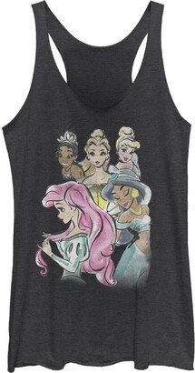 Watercolor Princesses Women's Racerback Tank Top