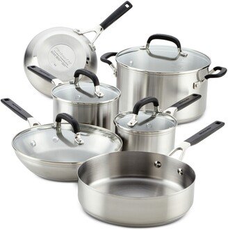 Stainless Steel 10 Piece Cookware Set