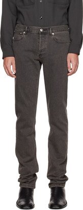 Gray Petit Standard Jeans