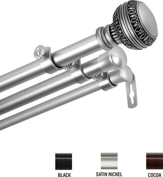 InStyleDesign Helena Triple Curtain Rod 13/16 inch dia.