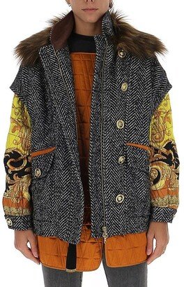 Patchwork Wrap Coat