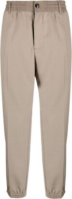 Logo-Plaque Tapered-Leg Trousers-AB