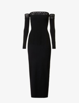 Vienne cut-out knitted maxi dress