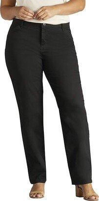 All Day Straight Leg Pants (Plus) (Black) Women's Jeans