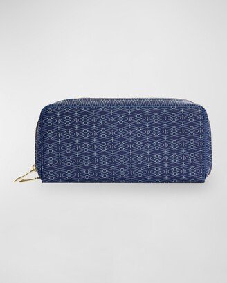 Men's Vegan Monogram Zip Travel Case w/ Strap