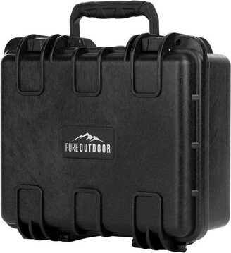 Monoprice Weatherproof Hard Case - 13in x 12in x 6in With Customizable Foam, IP67, Shockproof, Customizable Name Plate