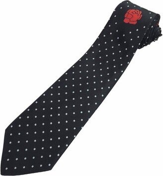 Masonic 100% Silk Rose Croix Polkadot Tie With Logo