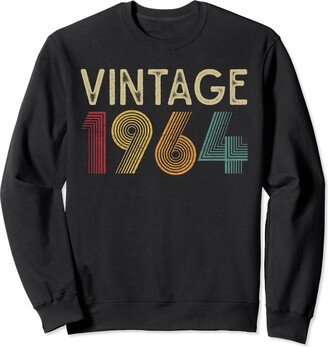 Vintage 1964 60th Birthday 60 Years Old Men Women Retro Sweatshirt