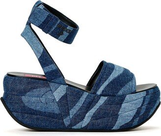 Pucciami denim platform sandals