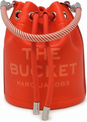 Orange Leather The Mini Bucket Bag