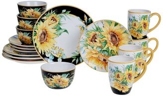 Sunflower Fields 16Pc Dinnerware Set