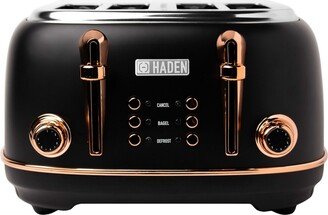 Heritage 4-Slice Toaster with Browning Control, Cancel, Bagel and Defrost Settings - 75042 - Black, Copper