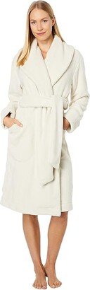 Vivienne Recycled Fleece Robe w/ Pocket (Bone) Women's Robe