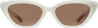 Cat-Eye Frame Sunglasses-AX