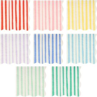 Mixed Stripe Small Napkins (Pack of 16)