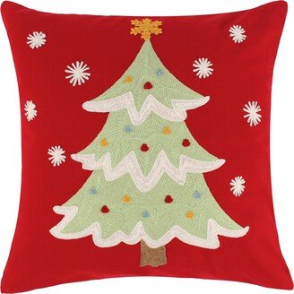 Home Merry Bright Comet Cupid Embroidered Decorative Pillow, 18 x 18