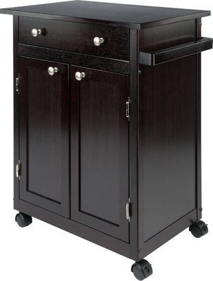 Savannah Kitchen Cart Wood/Coffee