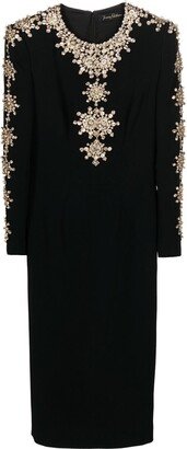 Ester crystal-embellished midi dress