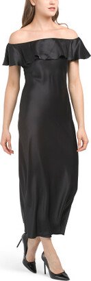 TJMAXX Silk Off The Shoulder Midi Dress For Women