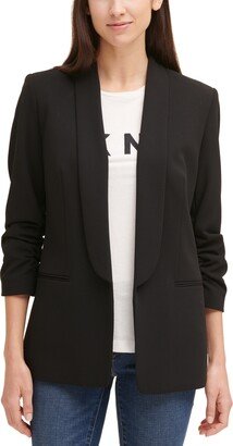 Petite Open Front Shawl Collar Jacket, Created for Macy's