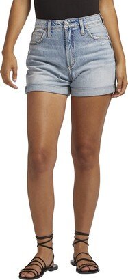 Women's Mom High Rise Short