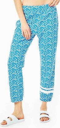 ADDISON BAY Callowhill Sweatpants In Courtside Blue Floral