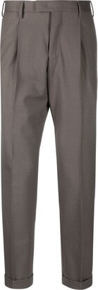 PT Torino Off-Centre Fastening Chino Trousers-AA