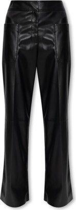 Trousers From Vegan Leather - Black