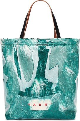 North South Tote Bag in Green