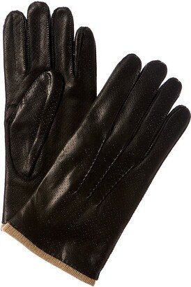 Perforated Leather Gloves-AD