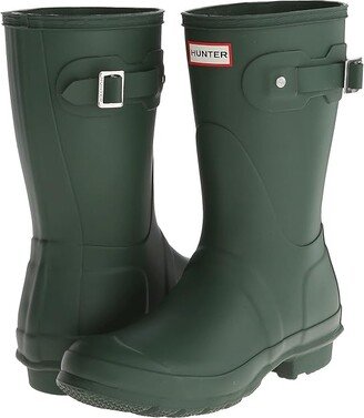 Short Green) Women's Rain Boots