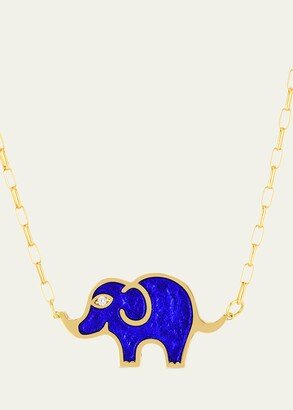 Audrey C. Jewels Elephant Enamel Pendant Necklace