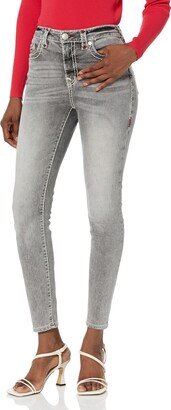 Women's Jennie High Rise Curvy Skinny Flap Jean-AB