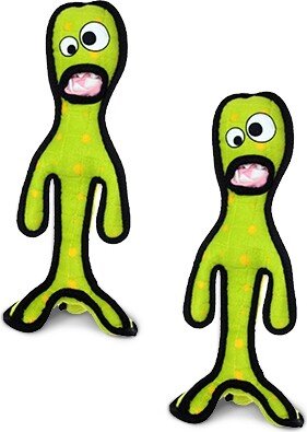 Tuffy Alien G6 Green, 2-Pack Dog Toys
