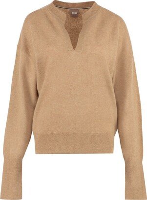 Boss Hugo Boss V-Neck Knitted Jumper-AA