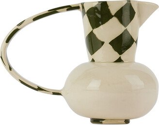 Henry Holland Studio Green & White Check Water Jug