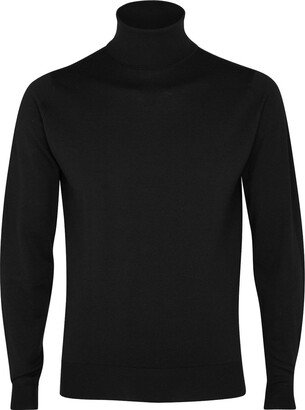 Cherwell Black Merino Wool Jumper, Jumper, Merino Wool