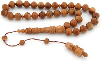 Carving Imam Coca Tree Kuka Koka 33 Beads Islamic Prayer Beads Misbaha Tesbih 201303, Islamic Rosary Piassava Seed