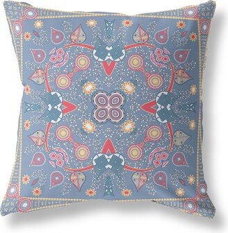 Amrita Sen Designs Amrita Sen Paisley Leaf Geo Indoor Outdoor Pillow Zip-AC