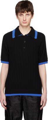 Black Contrast Trim Polo