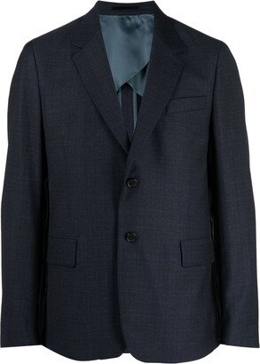 Single-Breasted Wool Blazer-AU