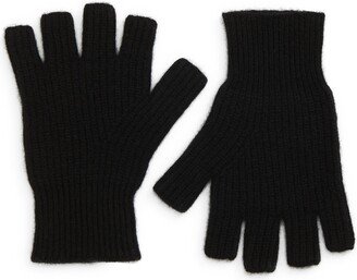 Boiled Cashmere Fingerless Gloves