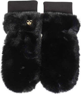 Gloves With Faux Fur Detail